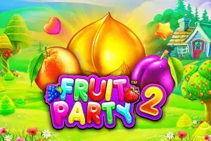 Fruit Party 2 online game logo by Pragmatic Play on frankcasino-pt.com
