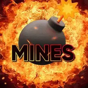 Mines logo by Turbo Games at Frank Casino