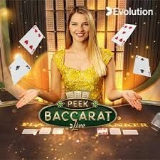Peek Baccarat by Evolution, showcased at frankcasino-pt.com – game logo