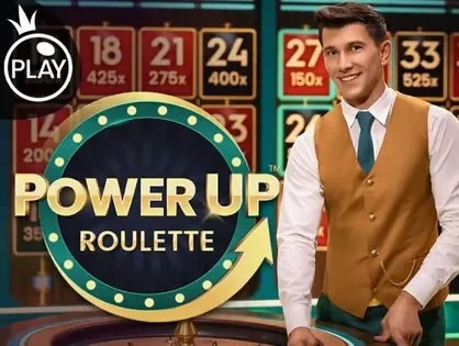 Power UP Roulette slot logo by Pragmatic Play at Frank Casino