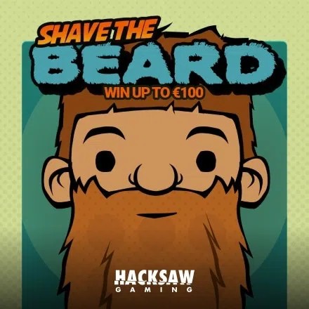 Official Lottery logo: Shave the Beard by Hacksaw Gaming at Frank Casino